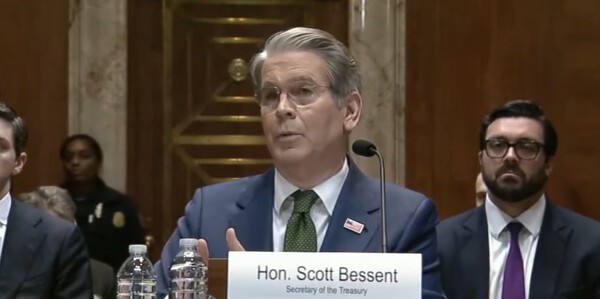 Scott Bessent speaking at Senate Appropriations Committee on May 22 (local time)