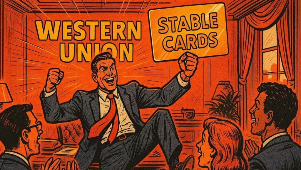 A Western Union executive is pleased to present a "stable card" in his project for a stablecoin against inflation.