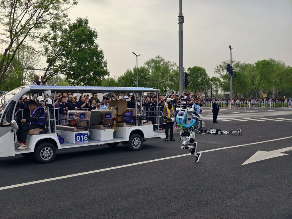 Beijing Humanoid Robot Innovation Center's Tiangong Ultra during the competition