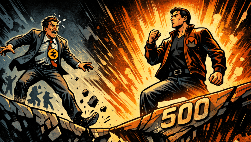 Monero triumphs, Zcash collapses in an explosive crypto duel