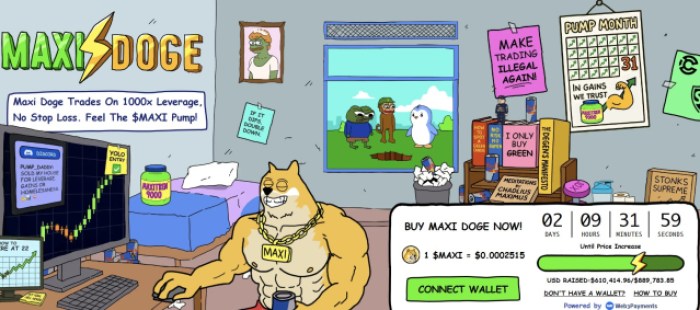 Maxi Doge ($MAXI)先行販売サイト