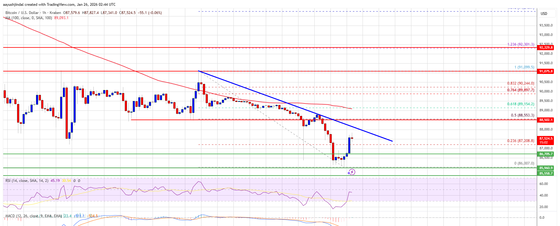 Bitcoin Technical Chart