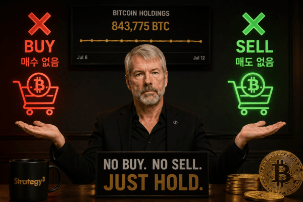 Michael Saylor, Strategy Chairman, oversaw no Bitcoin purchases or sales last week. Source: ChatGPT