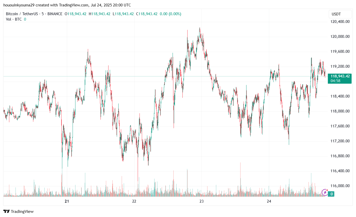 ビットコイン価格チャート