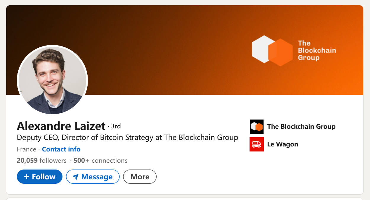 フランス版マイクロストラテジー?The Blockchain Groupはビットコイン財庫設立のために100億ユーロを調達することを豪語しています