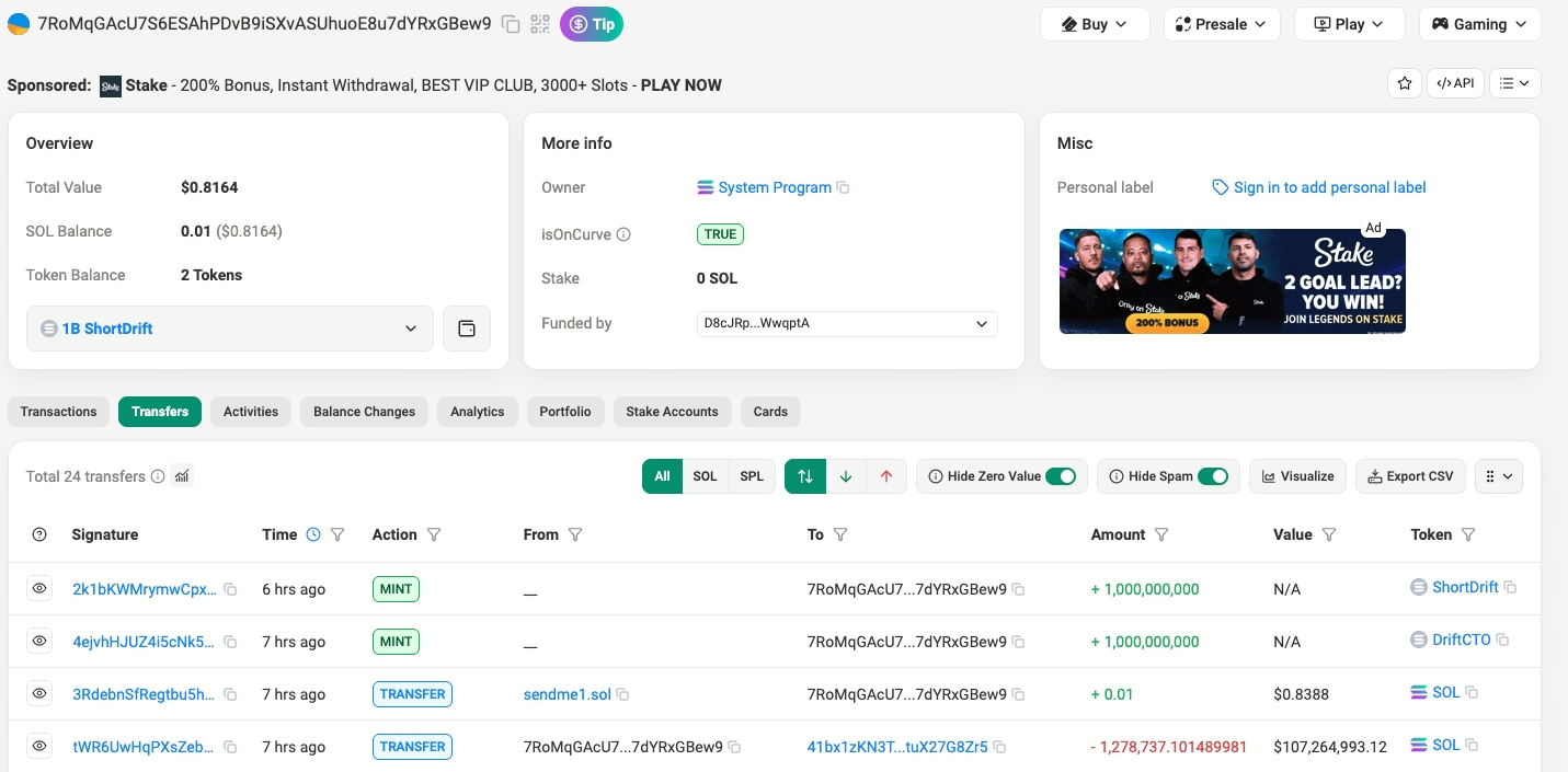 Drift Protocol地址