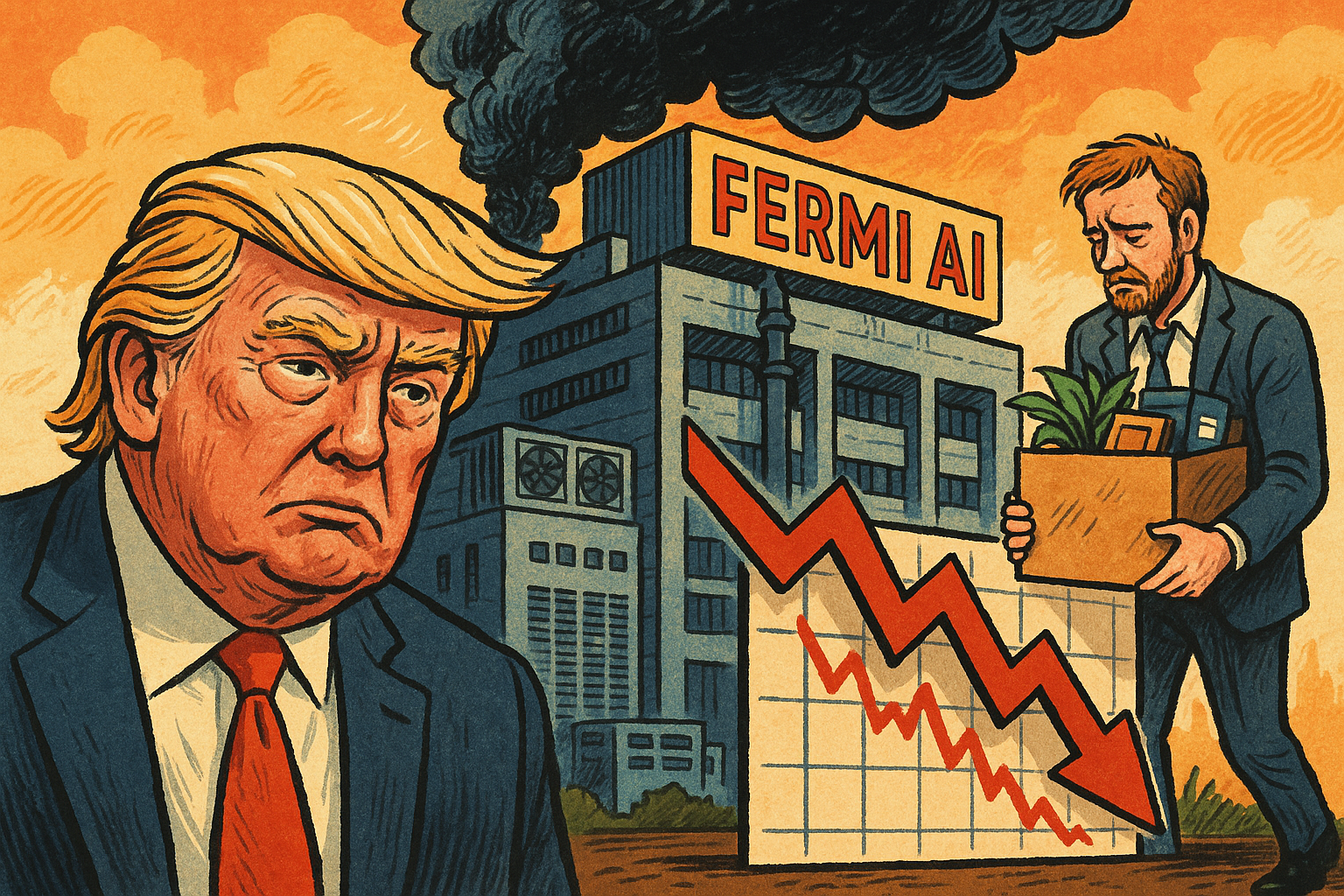 Fermi AI股價暴跌