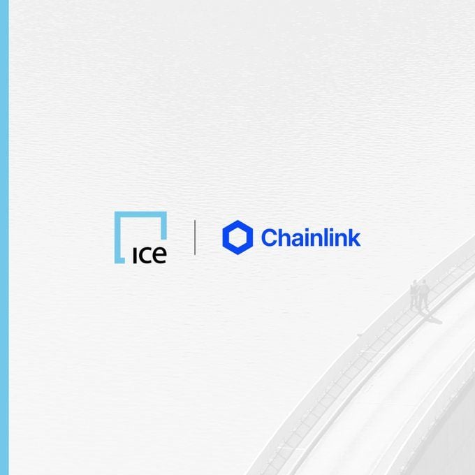 ICEとChainlinkのコラボレーションを示す画像