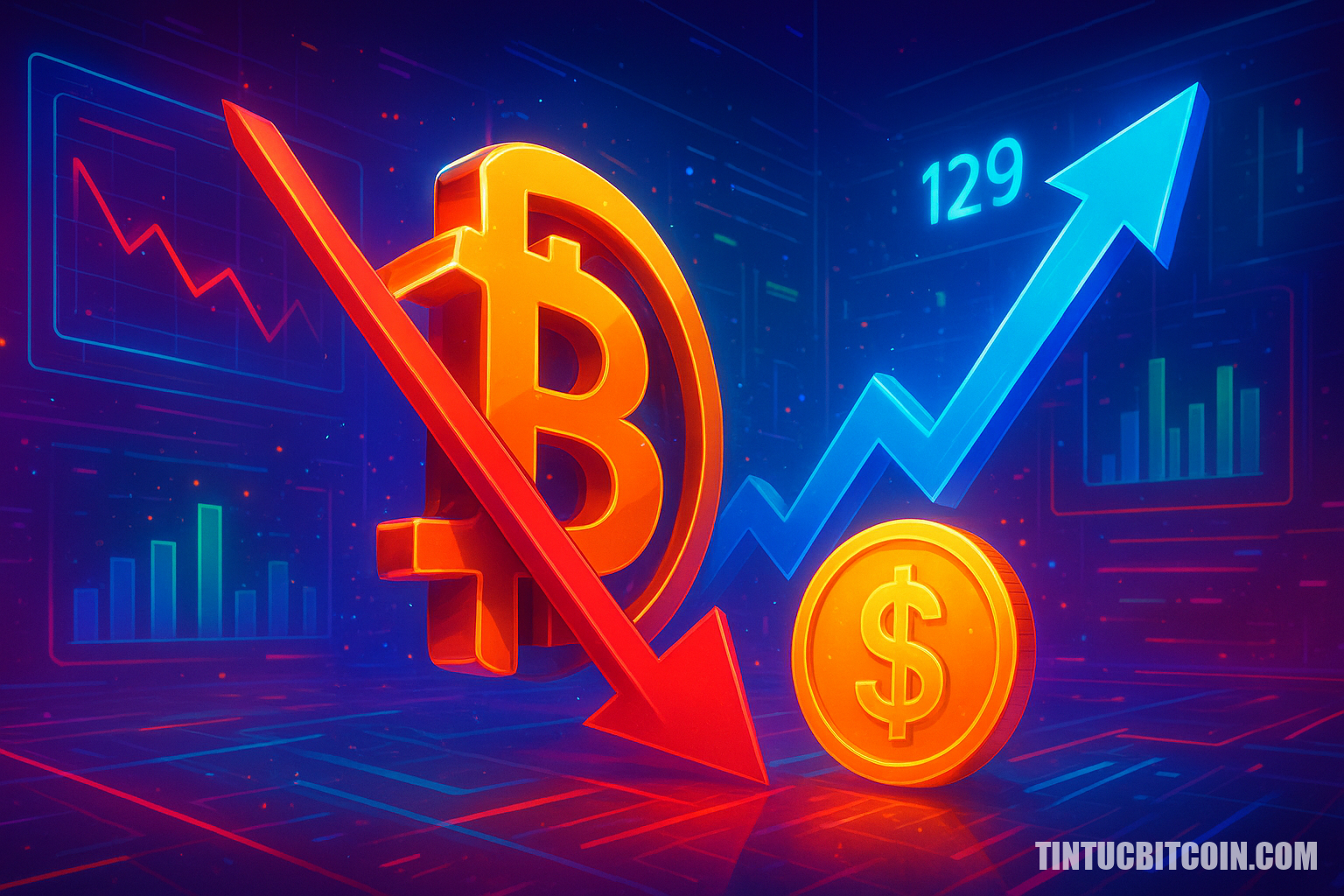 Thanh lý crypto chạm 195 triệu USD, trong đó 129 triệu USD là lệnh long