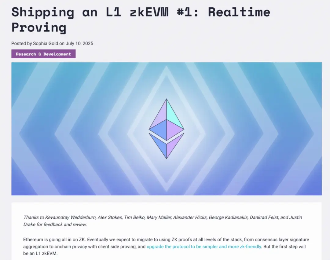 De EIP-7987 a L1 zkEVM: el camino de la expansión de Ethereum L1