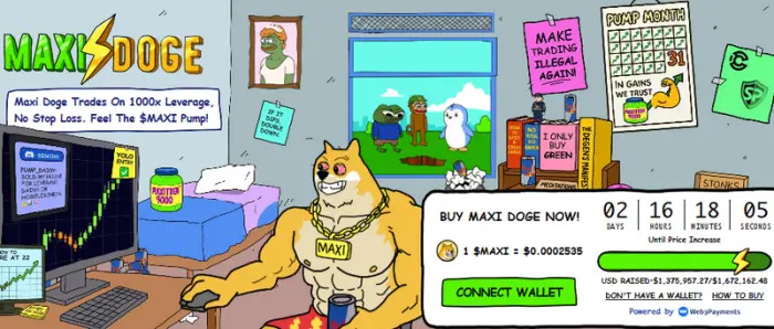 Maxi Doge ön satışında $1.3M toplandı.