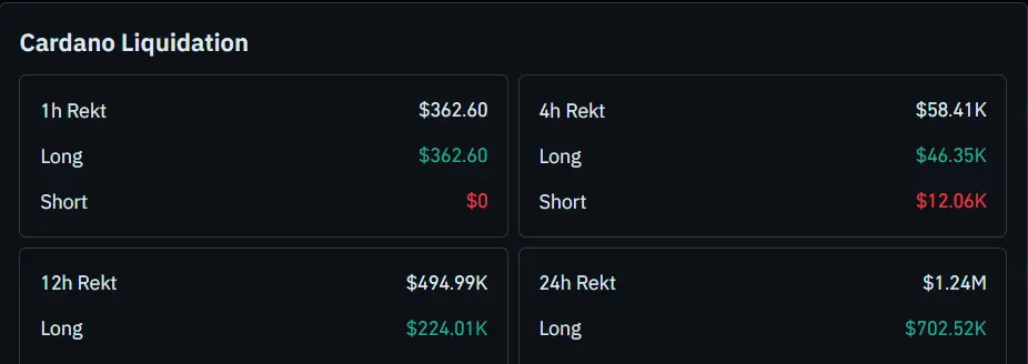 Cardano Liquidation Chart