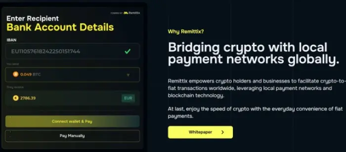 Remittix ($RTX) bridging crypto with local payment networks globally