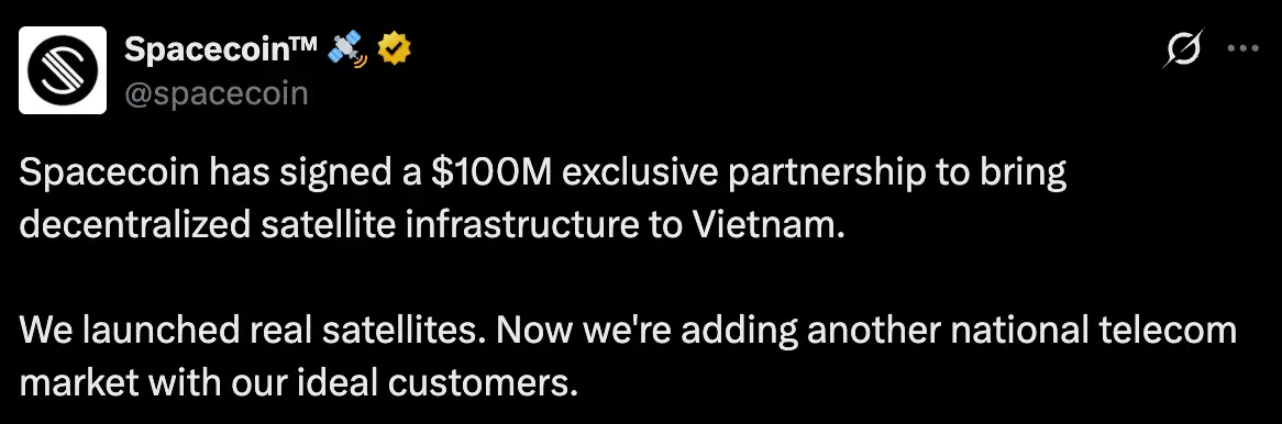 Spacecoin Lands Vietnam Partnership With $100M Annual Revenue Goal