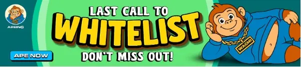 Missed Bitcoin’s Move Yesterday? Apeing’s Best Crypto Whitelist Could Bring You the $0.001 Boost You’ve Been Waiting For