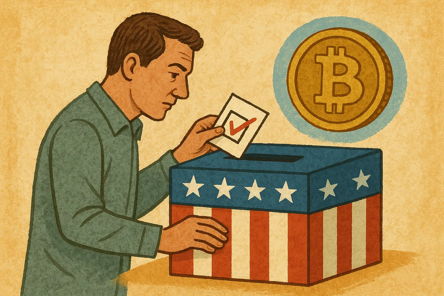 美國選民考量加密貨幣