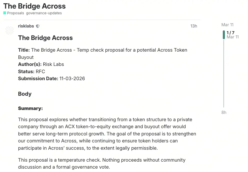 The Bridge Across提案