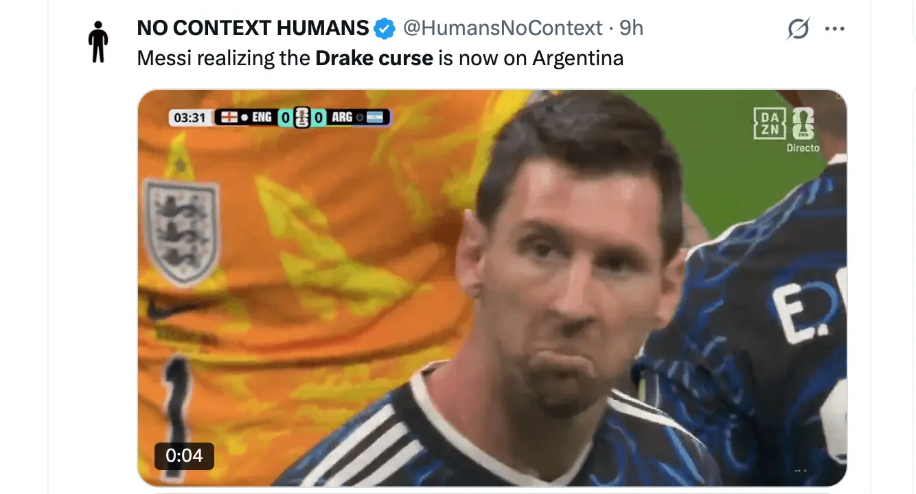 X post on Drake's bet.