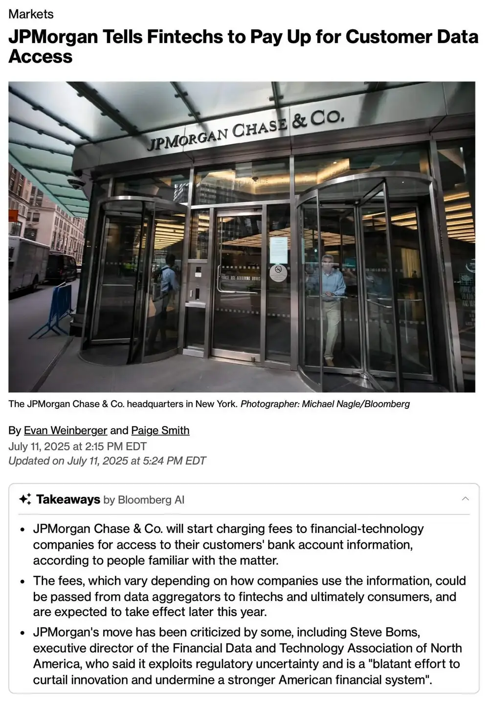 Gemini novamente atacada pelo "estrangulamento" do JPMorgan, fundador critica banco por iniciar a "perseguição financeira 2.0"
