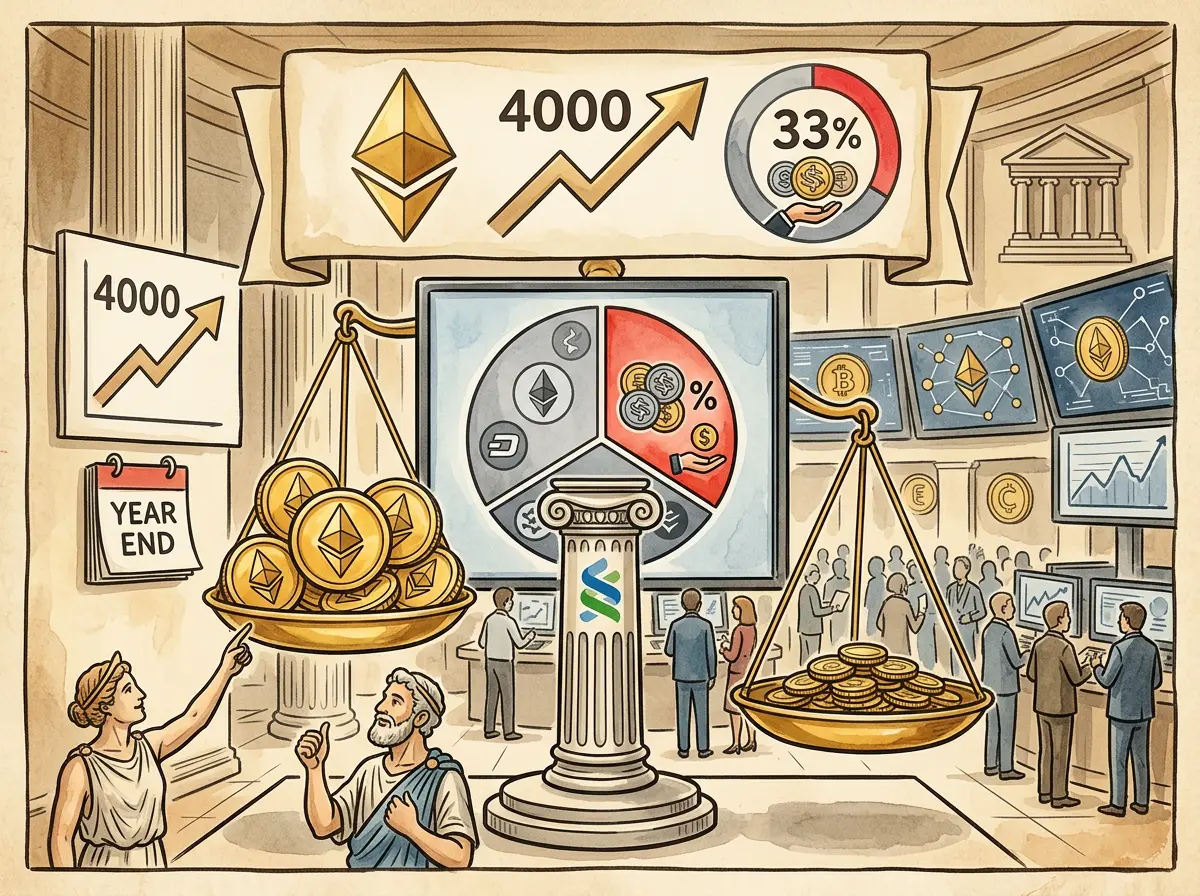 渣打銀行ETH目標價