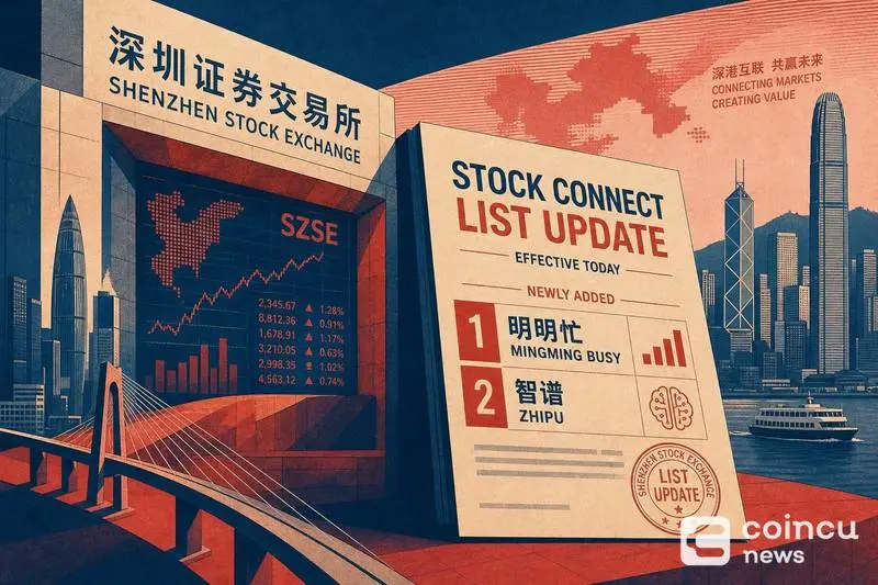 Shenzhen Stock Exchange Adjusts Hong Kong Stock Connect List, Adding Mingming Busy and Zhipu