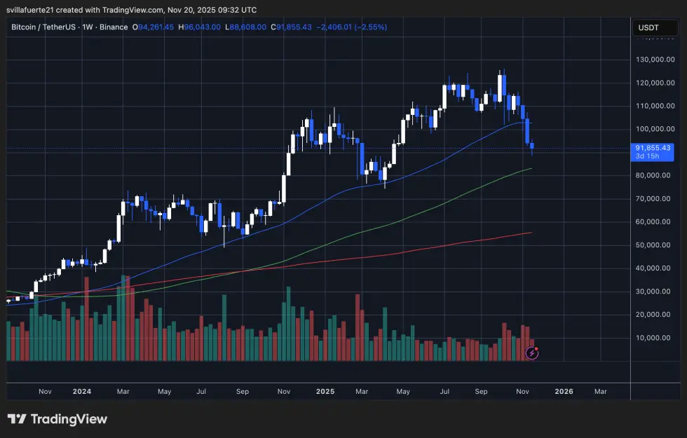 BTC menguji permintaan | Sumber: grafik BTCUSDT di TradingView