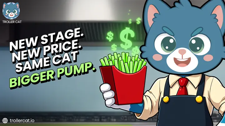 Top 5 moedas meme para comprar, Troller Cat, pré-venda trollercat, moeda meme 2025, PEPU cripto, PENGU moeda, HIPPO token, MUBARAK moeda meme, 69% APY staking, tokenomics deflacionário.