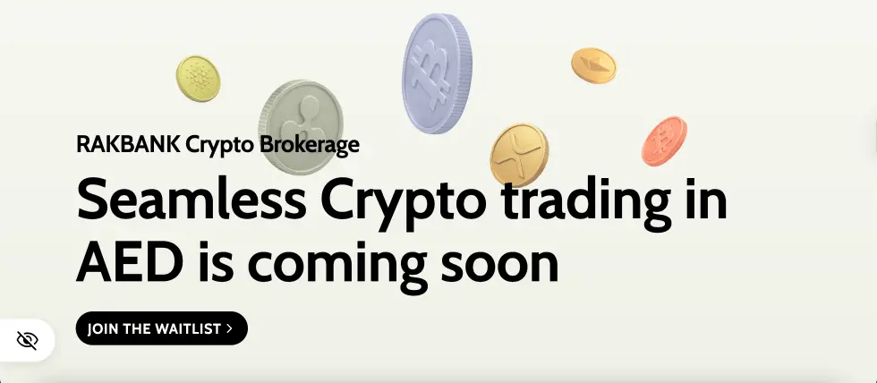 RAKBANK Crypto Brokerage coming soon | Source: RAKBANK