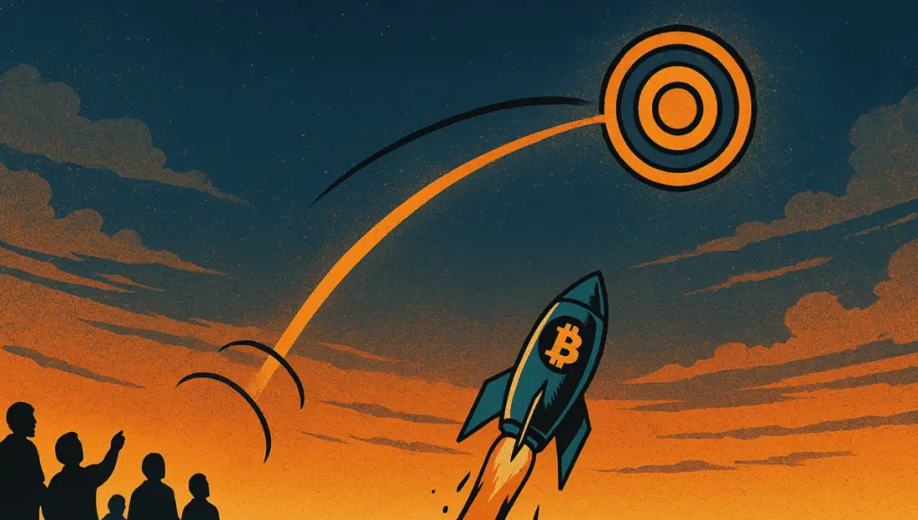 A rocket fails to reach its target and stalls before hitting $100,000.