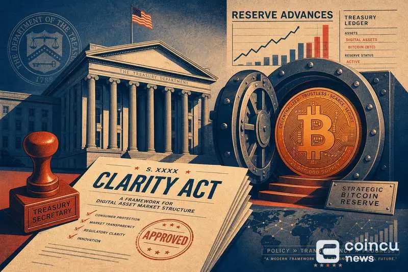 Treasury Secretary Backs Summer CLARITY Act Push, Bitcoin Reserve Advances
