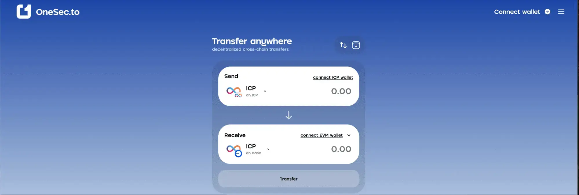 OneSec home page