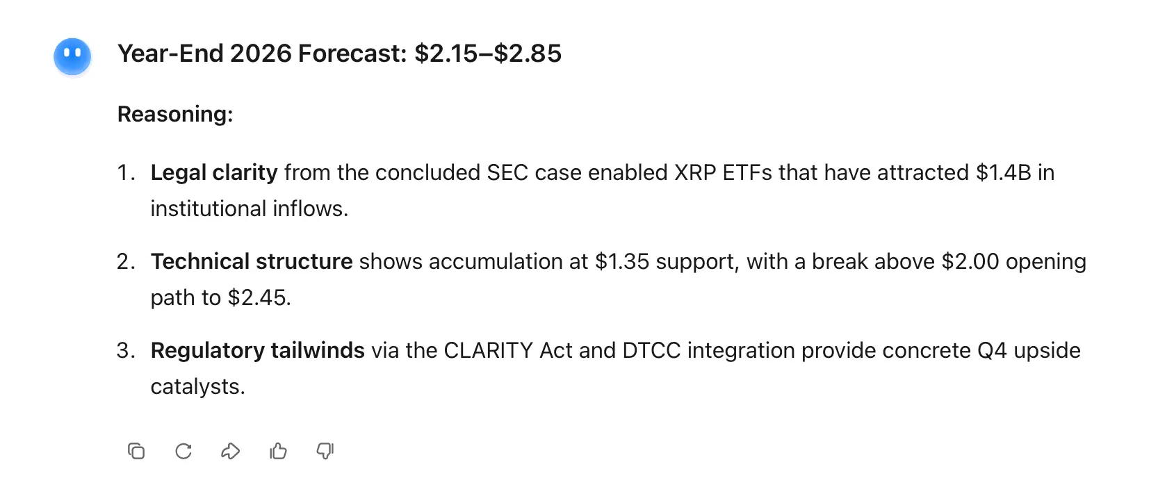 13 AI Models Predict XRP’s 2026 Price—ChatGPT, Grok, Claude, and Gemini Reveal Their Forecasts