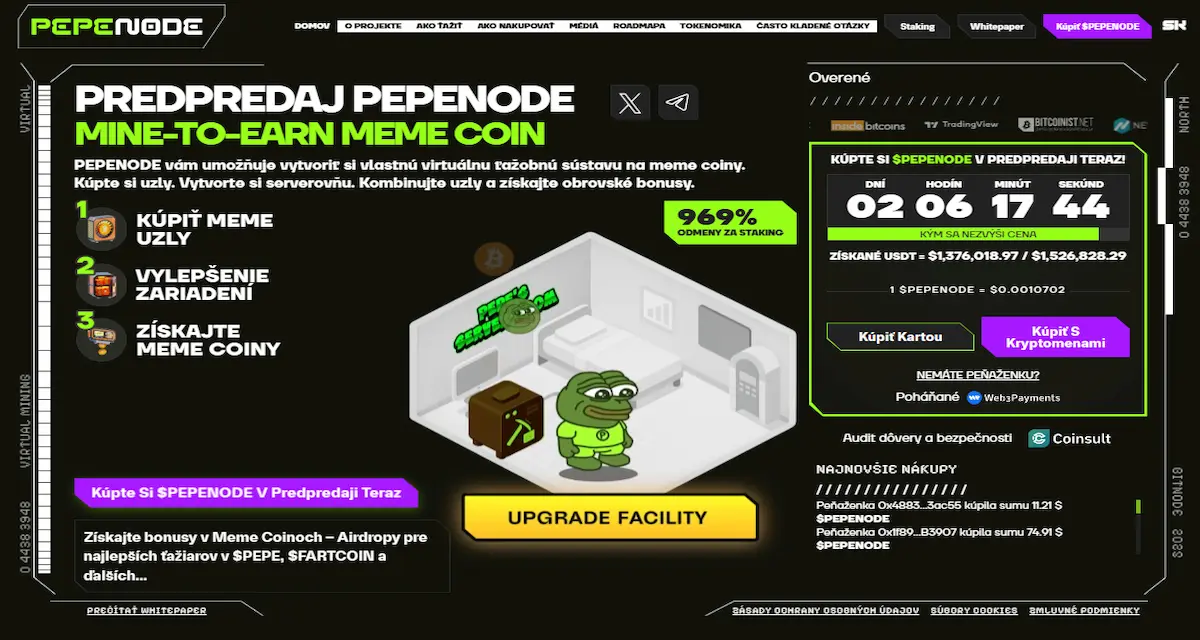 Pepenode (PEPENODE): Игровой и мем-микс с утилитарным токеном