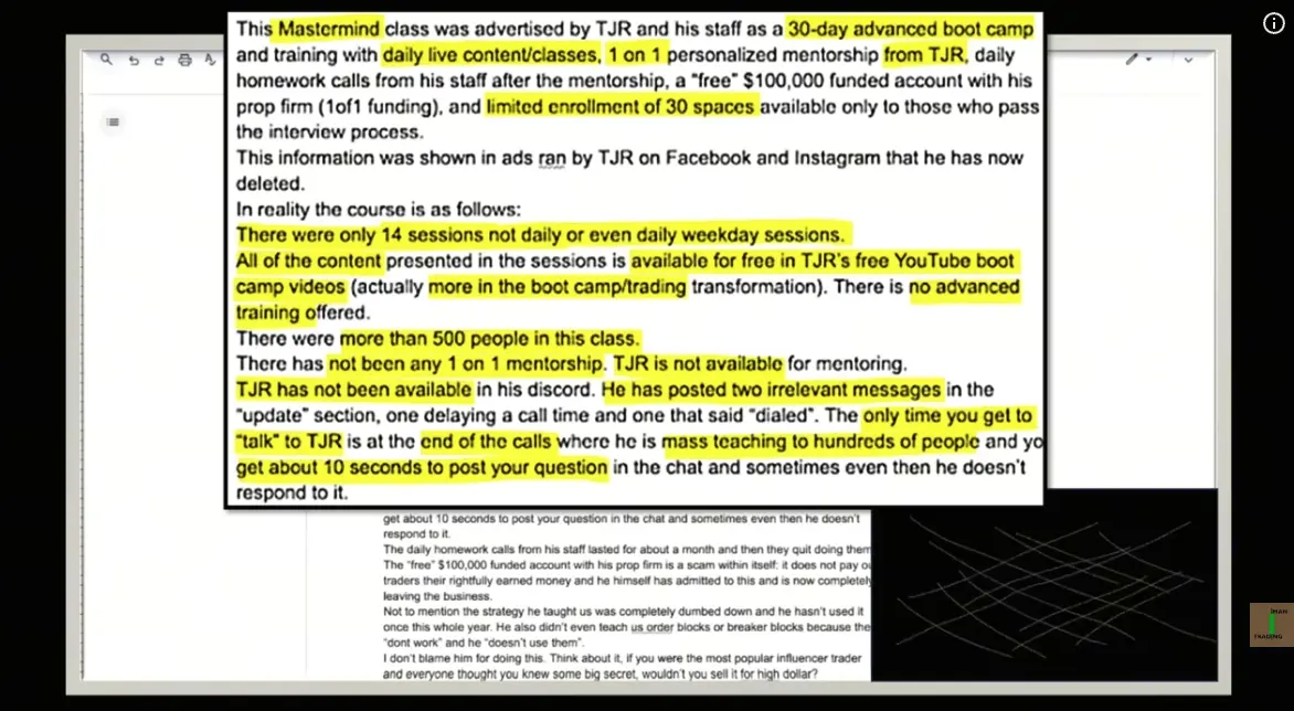 TJR, influencer dari AS, dituduh memalsukan performa