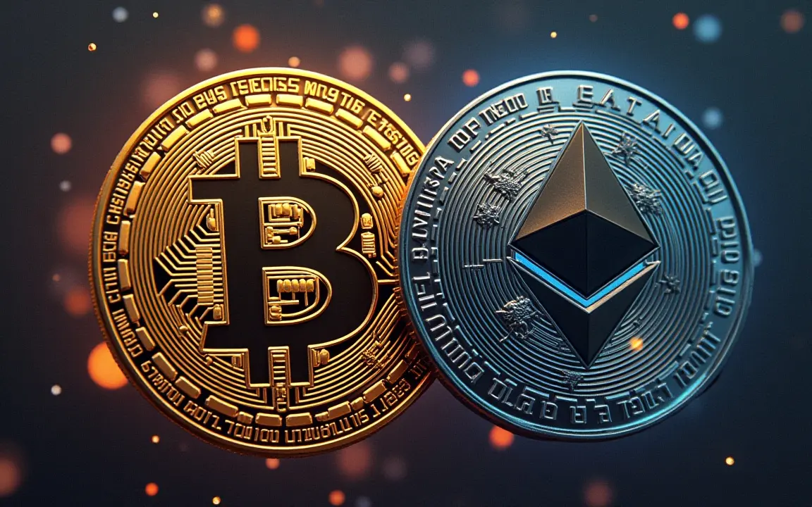 Bitcoin And Ethereum Coins