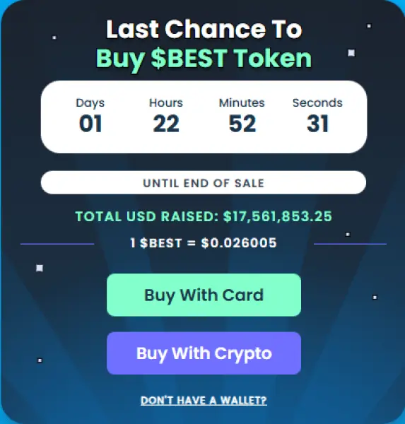 $BEST’s presale numbers.