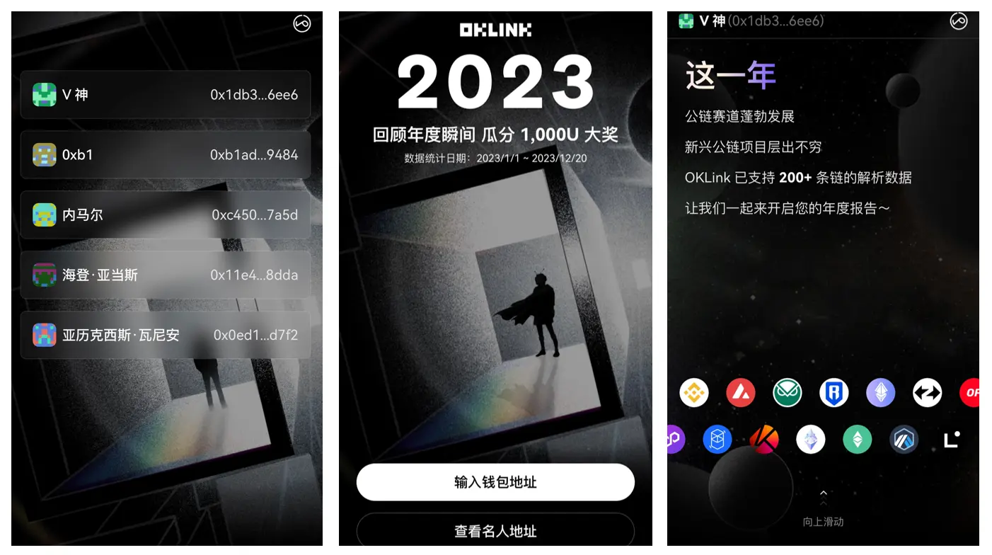OKLink发布2023年度地址专题，助力用户一键生成全年地址总结