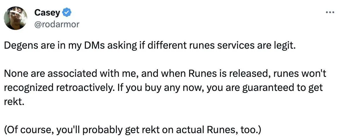 接力铭文成市场新主线？真假Runes协议掀起符文热炒浪潮