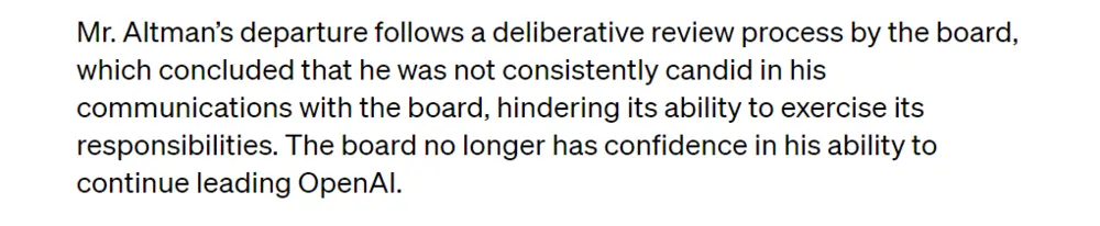 CEO突然出局，OpenAI走向何方？