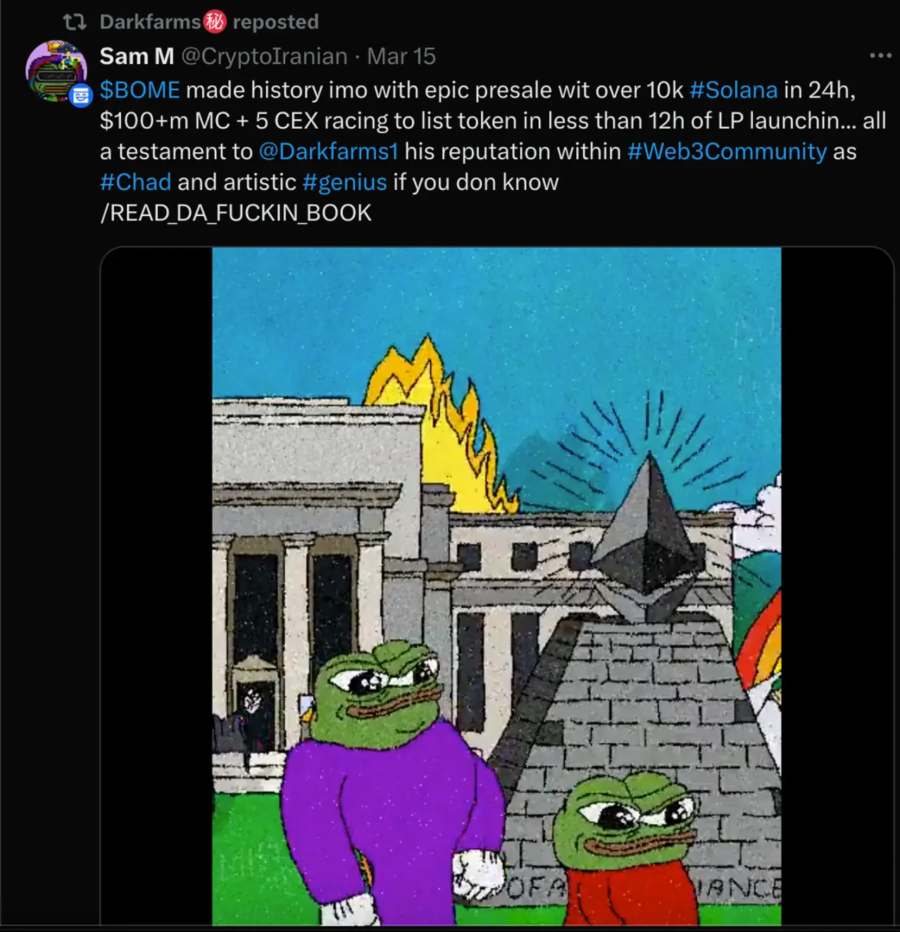 The birth of Meme wealth: Deconstructing the rise of BTC and Bome