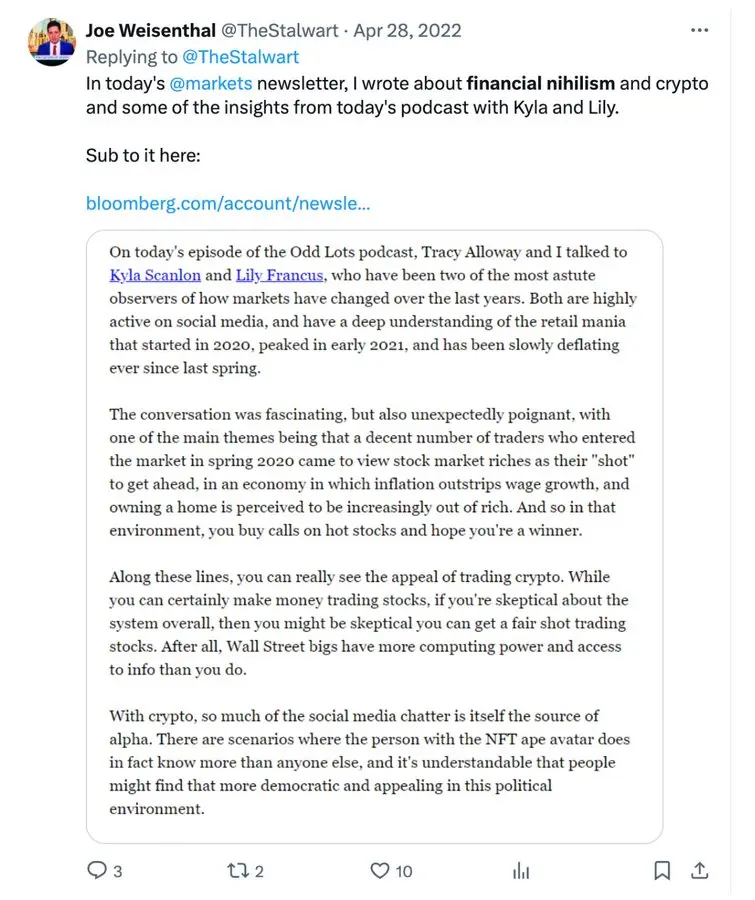 探究Meme的价值：金融虚无主义，一种新型社会保障