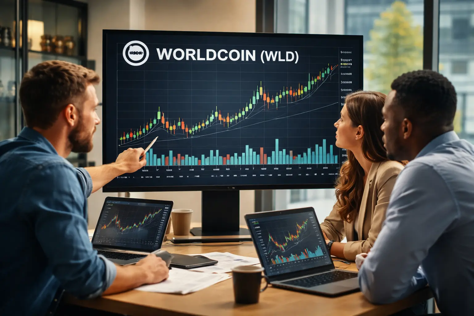 Worldcoin approaches $0.40 breakout