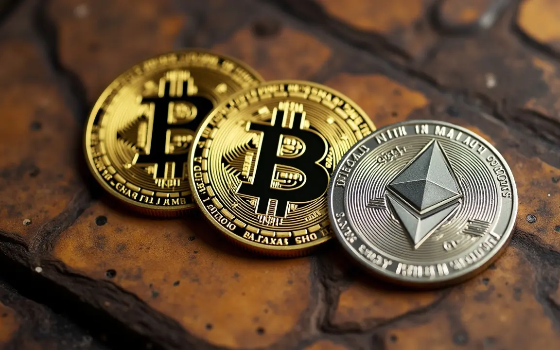 Bitcoin BTC And Ethereum ETH Coins