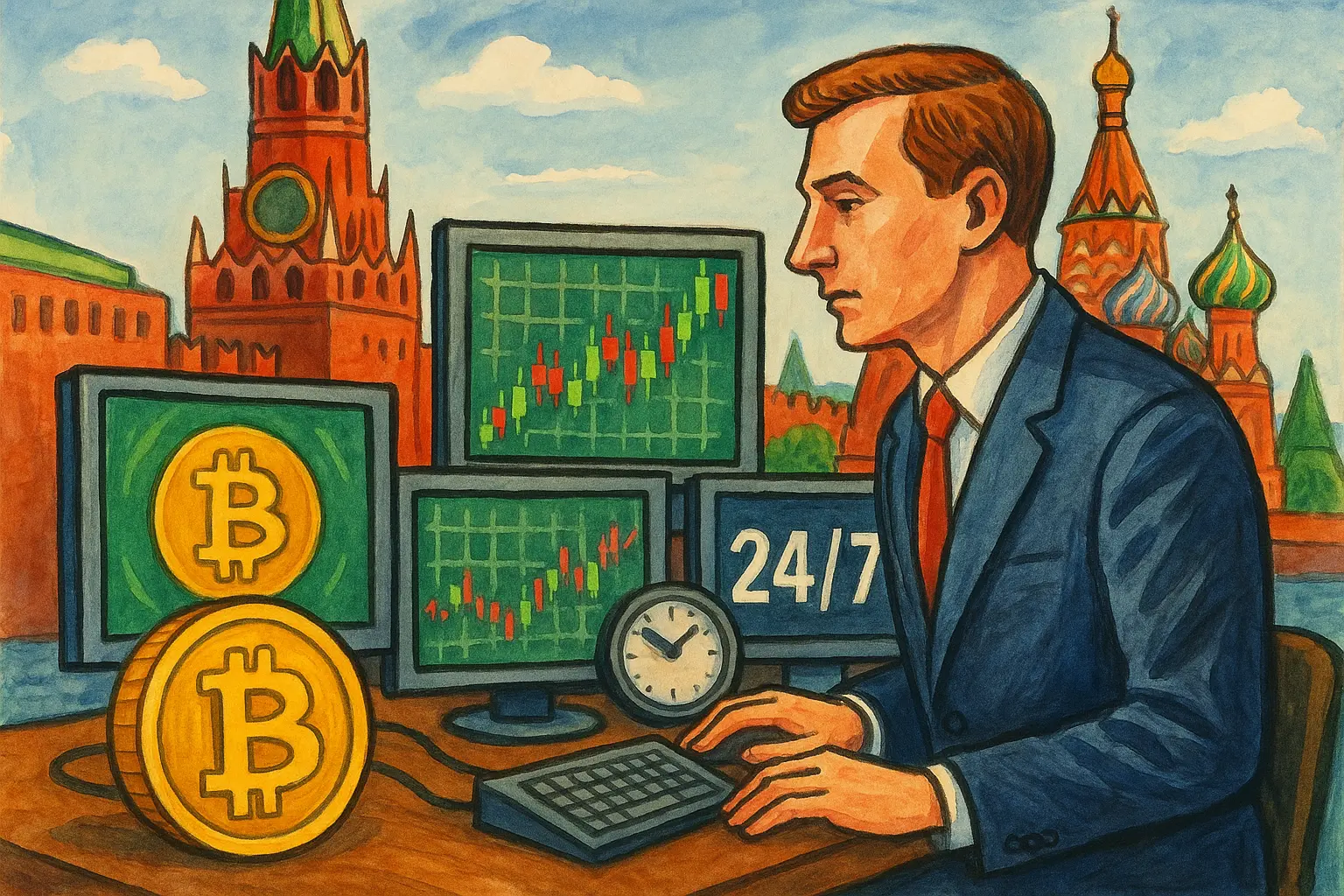 Bursa Moskow berencana meluncurkan perdagangan kripto, mode 24/7 menunggu rancangan dibentuk oleh kliring