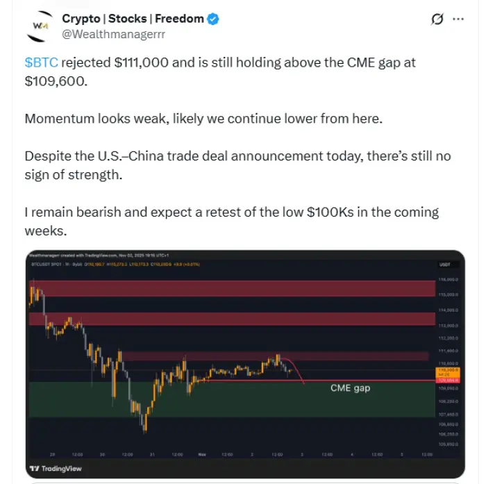 ビットコインは$100Kを再テストする可能性がありますか？Xの専門家たちが意見を述べています。