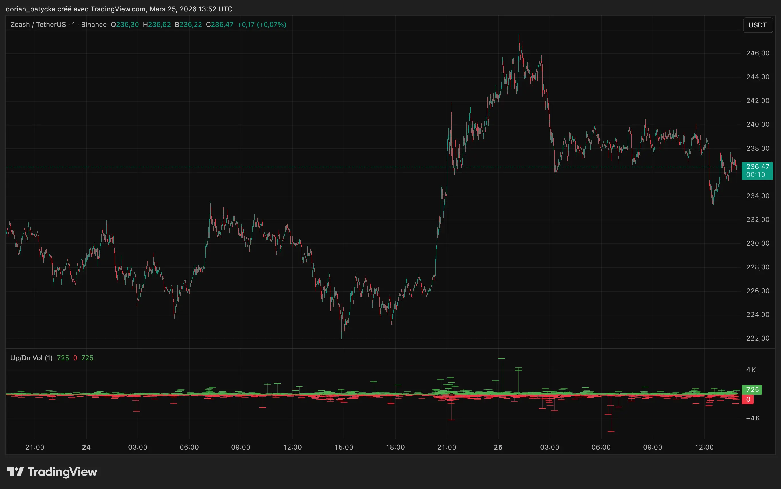 Zcash price pushes above $235 on privacy rotation and $25m ZODL funding round - 1