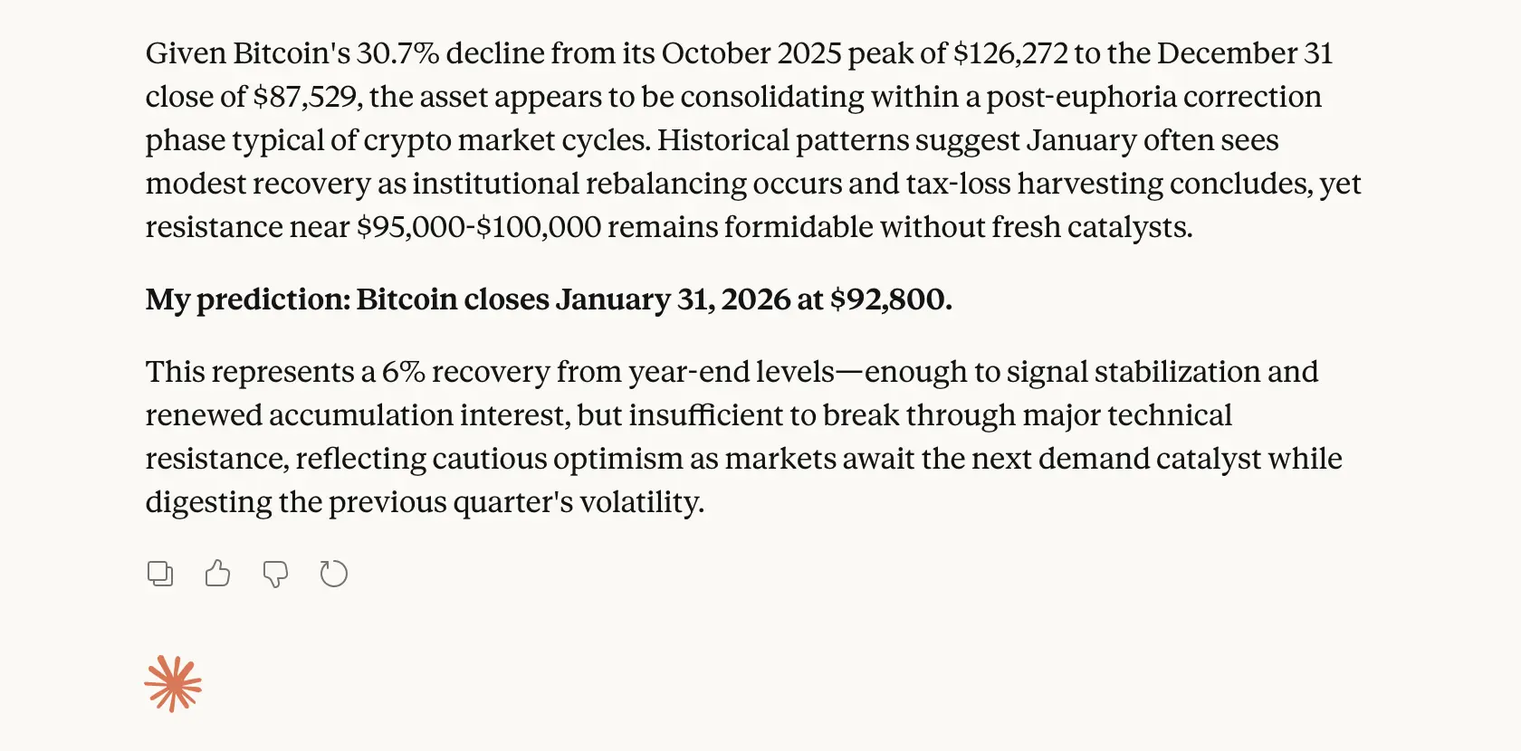 Can Bitcoin Reclaim $100K by the End of January? 8 AI Chatbots Offer Starkly Different Predictions