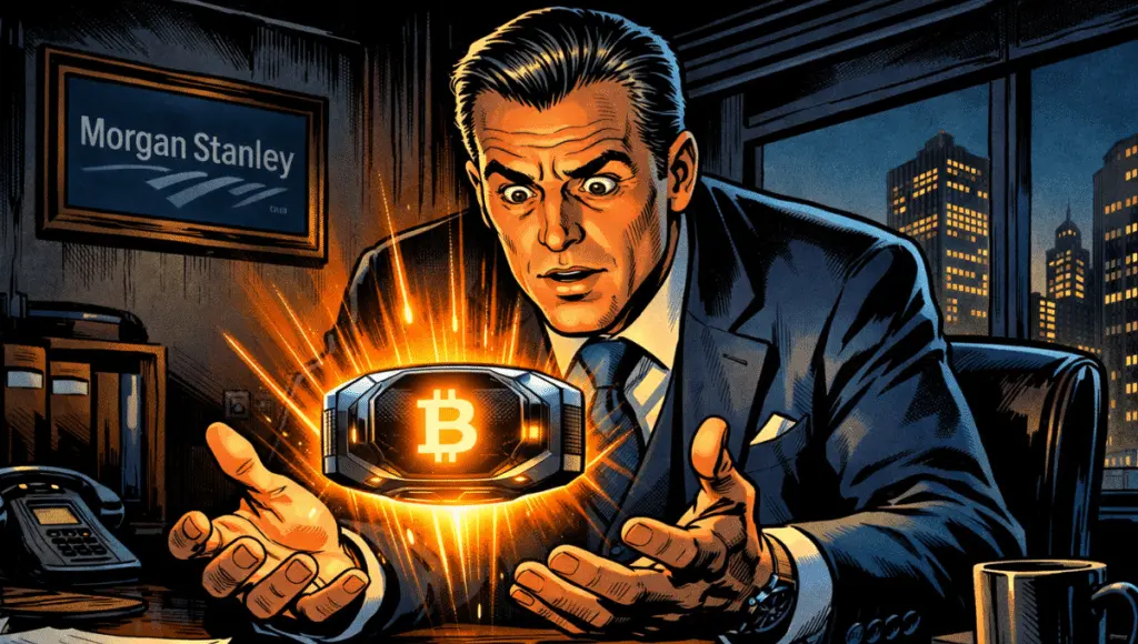 A Morgan Stanley banker discovers a crypto wallet.