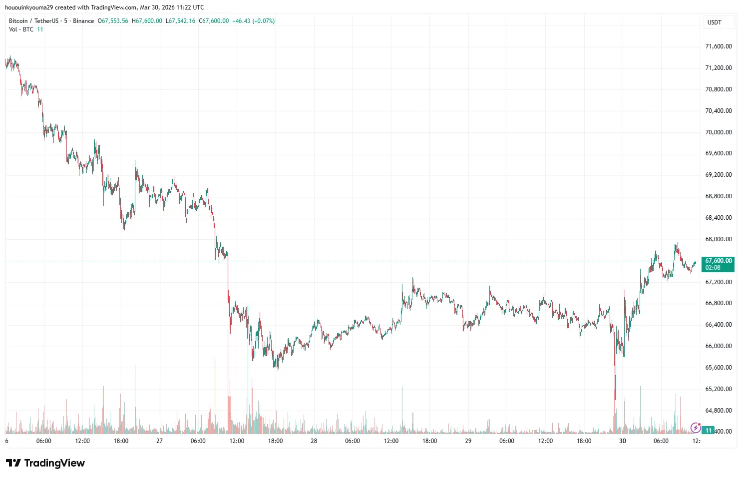 Bitcoin Price Chart