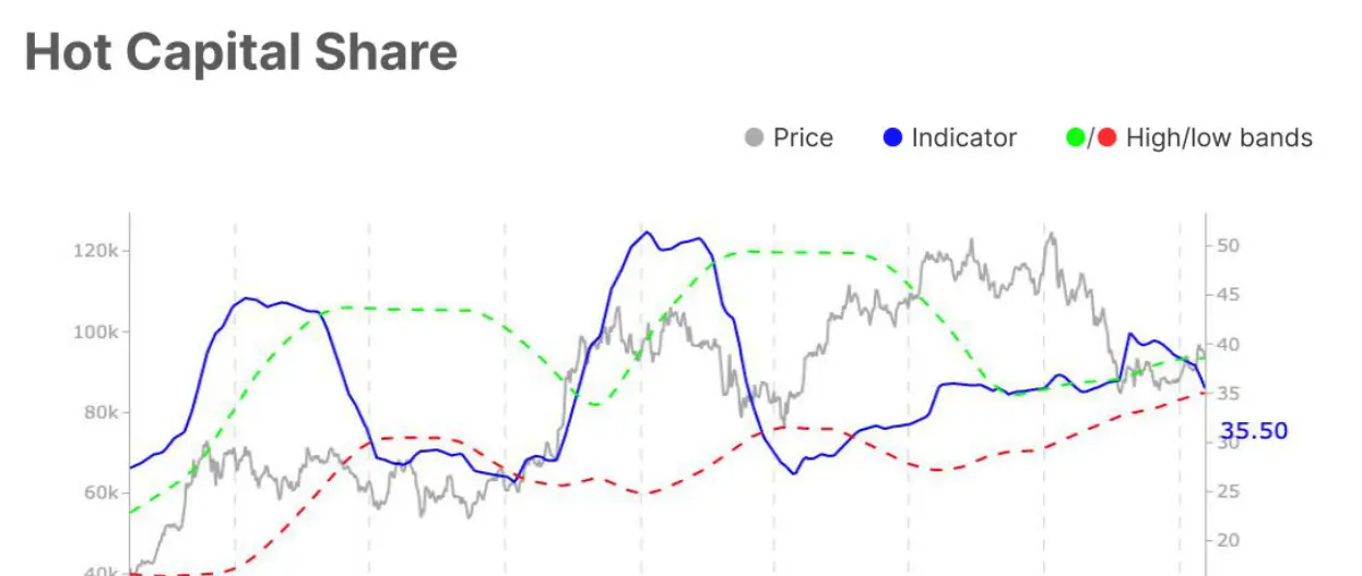 Bitcoin Hot Capital Share